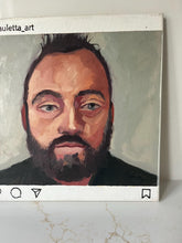 Load image into Gallery viewer, Instagram Selfie Portrait Painting: Allaprima Oil on Canvas, 12x12
