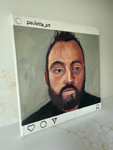 Load image into Gallery viewer, People of Instagram Project Figurative Painting Portrait Allaprima Oil on Canvas Original Art Incognito FREE USA SHIPPING

