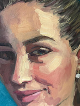 Load image into Gallery viewer, People of Instagram Project Figurative Painting Portrait Allaprima Oil on Canvas Original Art @militaristill FREE USA SHIPPING

