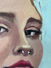Load image into Gallery viewer, People of Instagram Project Figurative Painting Portrait Allaprima Oil on Canvas Original Art @tata_owl FREE USA SHIPPING
