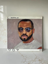Load image into Gallery viewer, Original Oil Portrait Painting: Instagram Project, Allaprima Art (12x12)

