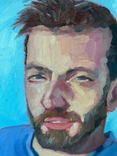 Load image into Gallery viewer, People of Instagram Project Figurative Painting Portrait Allaprima Oil on Canvas Original Art @javierpeca FREE USA SHIPPING
