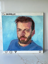 Load image into Gallery viewer, People of Instagram Project Figurative Painting Portrait Allaprima Oil on Canvas Original Art @javierpeca FREE USA SHIPPING
