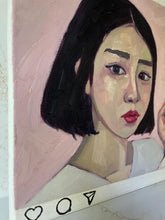 Load image into Gallery viewer, People of Instagram Project Figurative Painting Portrait Allaprima Oil on Canvas Original Art @_gim_na_gyeong FREE USA SHIPPING
