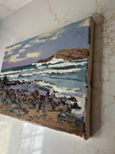 Load image into Gallery viewer, Morocco Beach Oil Painting: Rabat Seascape, Temara Low Tide
