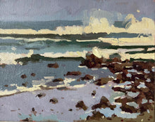 Load image into Gallery viewer, Oil painting Morocco beach, Rocks and reflection
