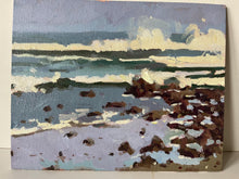 Load image into Gallery viewer, Oil painting Morocco beach, Rocks and reflection
