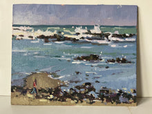 Load image into Gallery viewer, Morocco Beach Oil Painting: Rabat Seascape, Island sand bar

