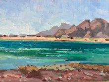 Load image into Gallery viewer, Oil painting of beach Egypt, Sinai, Red Sea summer allaprima painting

