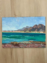 Load image into Gallery viewer, Oil painting of beach Egypt, Sinai, Red Sea summer allaprima painting
