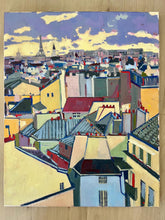 Load image into Gallery viewer, Oil painting on canvas roofs of Paris landscape Parisian cityscape
