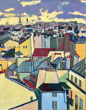 Load image into Gallery viewer, Oil painting on canvas roofs of Paris landscape Parisian cityscape
