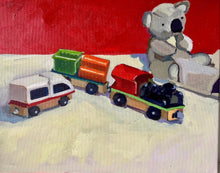 Load image into Gallery viewer, Nursery Toys: Original Still Life Oil Painting on Canvas (11x14)
