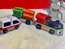 Load image into Gallery viewer, Nursery Toys: Original Still Life Oil Painting on Canvas (11x14)

