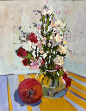 Load image into Gallery viewer, Floral Oil Painting: Carnations Still Life, 11x14
