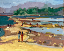 Load image into Gallery viewer, Acadia Bar Harbor Beach Oil Painting on Canvas
