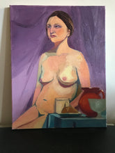 Load image into Gallery viewer, Female Figure painting, Figurative Original Oil on Canvas female nude, woman figure, life painting
