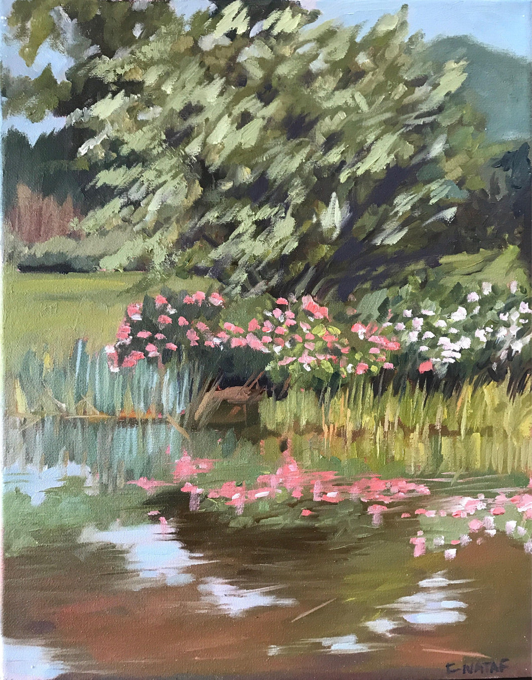 Plein Air Landscape Oil Painting Massachusetts Arnold Arboretum Harvard allaprima original Painting on canvas