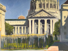 Load image into Gallery viewer, Original painting San Francisco City Hall Painting Plein Air Painting Oil on Canvas Allaprima Cityscape figurative Fine Art Free US delivery
