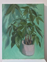 Load image into Gallery viewer, Pachira Aquatics Oil Painting on Canvas Still Life Plant

