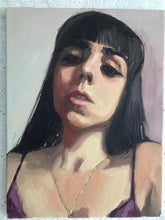 Load image into Gallery viewer, Original Art Painting on canvas Allaprima oil portrait female portraiture

