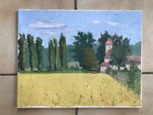 Load image into Gallery viewer, French landscape Oil painting on canvas Nesles-la-Vallée original art paysage val d&#39;oise painting
