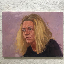 Load image into Gallery viewer, Female Portrait painting Virginie Despentes original oil painting on canvas
