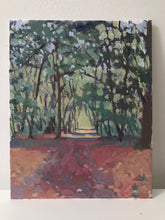 Load image into Gallery viewer, Landscape painting forest in the fall, forêt de l’Isle Adam French landscape painting autumn painting fall forest landscape
