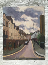 Load image into Gallery viewer, Landscape painting London streets city painting cityscape London Plein Air Painting Oil on Canvas Original London St John woods street
