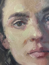 Load image into Gallery viewer, Female portrait painting young woman original portrait commission on canvas
