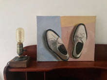 Load image into Gallery viewer, Still Life Painting, Adieu shoes Original Oil Painting, Figurative painting Oil on canvas
