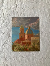 Load image into Gallery viewer, Praiano landscape painting San Gennaro Amalfi coast original art on canvas oil painting Italy
