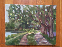 Load image into Gallery viewer, Original plein air Landscape painting on canvas, plein air oil painting impressionist style, home decor, wall art, dorm decoration, home art
